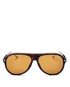 TOM FORD MEN'S NICHOLAI AVIATOR SUNGLASSES, 57MM,FT0624M5752E