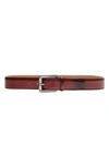 Magnanni Men's Pebbled Leather Belt In Brown