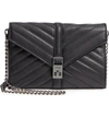 BOTKIER DAKOTA QUILTED LEATHER CLUTCH - BLACK,18F1979