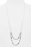 Gorjana Kellen Adjustable Layer Necklace In Silver