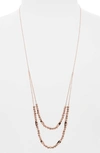 Gorjana Kellen Adjustable Layer Necklace In Rose Gold