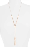 Gorjana Kellen Slide Necklace In Rose Gold
