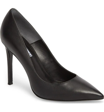 Charles David Women's Caleesi Leather Pointed Toe High-heel Pumps In Black Leather