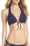 ROBIN PICCONE HALTER BIKINI TOP,190305N