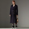 BURBERRY D-ring Detail Doeskin Wool Coat,45481731