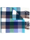 ALTEA ALTEA PLAID SCARF - BLUE