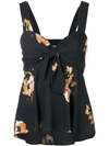 A.L.C FLORAL BABYDOLL CAMISOLE