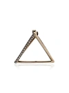 SHIHARA SHIHARA 18K YELLOW GOLD TRIANGLE EARRING - METALLIC