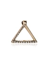 SHIHARA 18KT YELLOW GOLD DIAMOND TRIANGLE EARRING