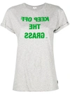 ANYA HINDMARCH Keep Off the Grass mirrored T-shirt
