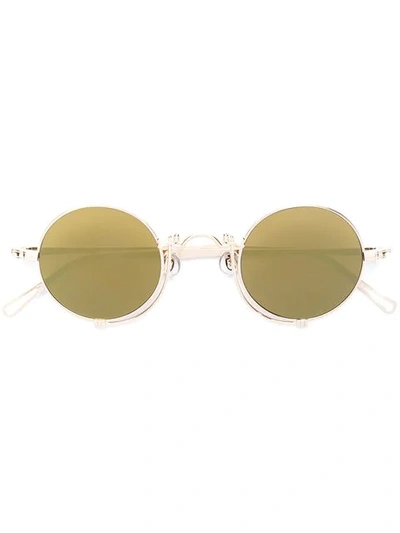 Matsuda Round Shaped Sunglasses In Metallic