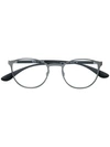 Ray Ban Round Frame Glasses In Black
