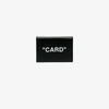 OFF-WHITE OFF-WHITE BLACK AND WHITE "CARD" SMALL LEATHER WALLET,OWNC005E18990078100112987866