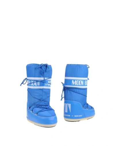 Moon Boot Knee Boots In Blue
