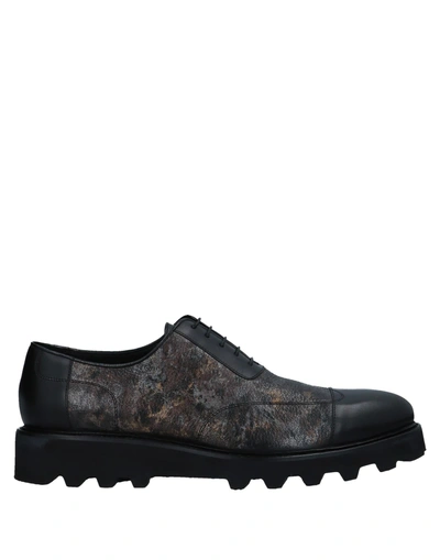 A.testoni Lace-up Shoes In Black