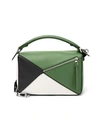 LOEWE forest green puzzle bag,322.30HS20PF18