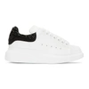 ALEXANDER MCQUEEN ALEXANDER MCQUEEN WHITE AND BLACK CRYSTAL OVERSIZED trainers