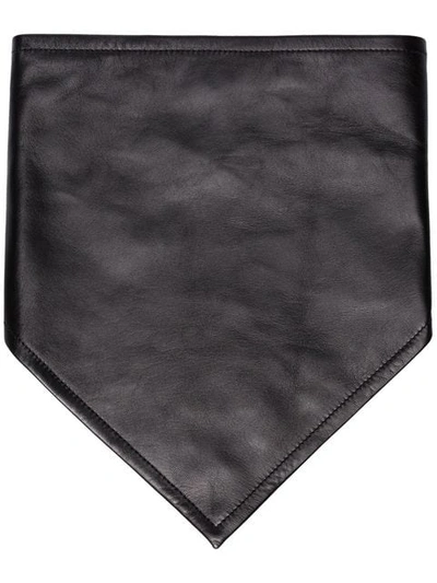 Calvin Klein 205w39nyc Leather Cowboy Scarf In 001 - Black
