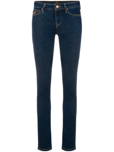 Vivienne Westwood 修身棉质混纺牛仔裤 - 蓝色 In Blue