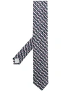 PRADA 几何图案真丝领带