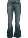 SAINT LAURENT CROPPED BOOTCUT JEANS