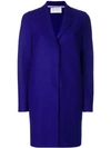 Harris Wharf London Harris Warf London Buttoned Coat In Blue