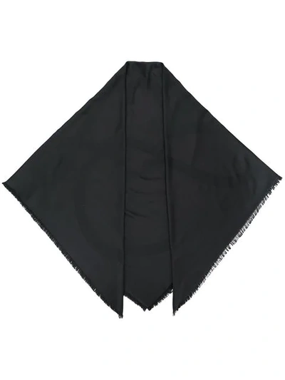 Loewe Anagram印花围巾 In Black