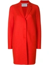 Harris Wharf London Oversized Wool-felt Coat In Yellow