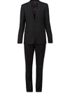 Prada Slim Fit Two Piece Suit In Black