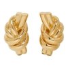 JW ANDERSON JW ANDERSON GOLD METALLIC KNOT EARRINGS