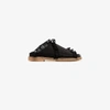 GANNI GANNI BLACK BETH CANVAS AND LEATHER SANDALS,S072609912763168