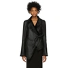 ANN DEMEULEMEESTER ANN DEMEULEMEESTER BLACK LEATHER AMRITA JACKET