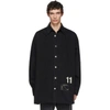 RAF SIMONS RAF SIMONS BLACK DENIM EASY FIT SHIRT