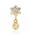 MARIA TASH DIAMOND FLOWER TRADITIONAL 18KT GOLD SINGLE EARRING,P00344242