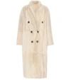 BRUNELLO CUCINELLI REVERSIBLE SHEARLING AND LEATHER COAT,P00342053-3