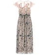 RED VALENTINO EMBROIDERED TULLE DRESS,P00326352