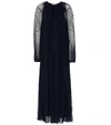 CHLOÉ LACE-TRIMMED SILK MAXI DRESS,P00337402