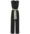 DIANE VON FURSTENBERG BELTED FAUX-WRAP JUMPSUIT,P00335189