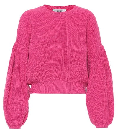 Valentino Cashmere And Wool Jumper In Pink