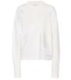 HELMUT LANG WOOL, COTTON AND CASHMERE SWEATER,P00331483