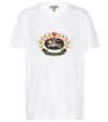 BURBERRY EMBROIDERED COTTON T-SHIRT,P00327229