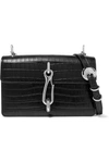 ALEXANDER WANG Hook croc-effect leather shoulder bag