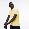 Lacoste L.12.12 Logo-embroidered Polo Shirt In Yellow