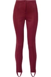 Gucci Technical-jersey Stirrup Leggings In Red