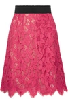 DOLCE & GABBANA Guipure lace skirt