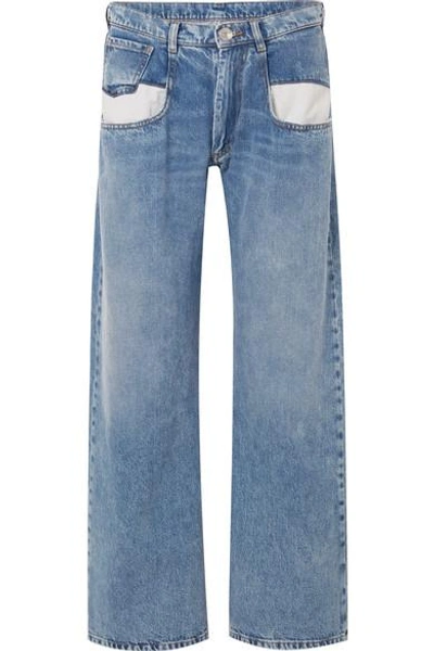 Maison Margiela Straight Leg Jeans With Contrasted Pockets Clothing In Blue