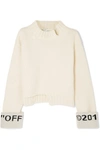 OFF-WHITE Intarsia wool-blend jumper