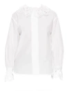 SANDRO Lineaire Lace Trim Shirt