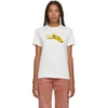 ALEXA CHUNG ALEXACHUNG IVORY BANANA BOXY T-SHIRT