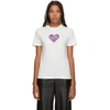 ALEXA CHUNG ALEXACHUNG IVORY LOVE ME GLITTER T-SHIRT